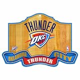 Nba Oklahoma City Thunder 11-By-17-Inch Traditional Look Wood Sign