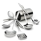 Pinzon 8-Piece Stainless-Steel Tool Set with Canister Holder