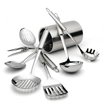 Pinzon 8-Piece Stainless-Steel Tool Set with Canister Holder