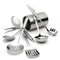 Pinzon 8-piece Stainless-steel Tool Set with Canister Holder