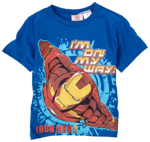 Kids Headquarters Boys 2-7 Iron Man T-Shirt,Blue,7