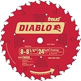 Freud D0824X Diablo 8-1/4 inch 24 Tooth ATB Framing Saw Blade with 5/8 inch Arbor