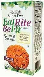 Sorbee Sugar-Free Oatmeal Cookies, 7.05-Ounce Bags (Pack of 6)
