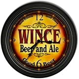 WINCE 'S Beer and Ale Cascading Pub Wall Clock