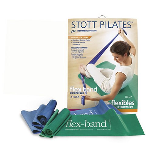 Stott Pilates Flex-Bands Gift Pack (Blue and Green)