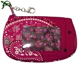 Vera Bradley Mesa Red Clip Zip ID Case