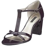 Belmondo Damen Lack-Sandale mit T-Verschluss