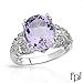 FPJ 14K White Gold 4.55 CTW Amethyst and 0.35 CTW title=