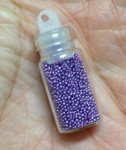 Microbeads Purple Nail Art Caviar Faux Fake Sugar Sprinkles Micro Beads No Hole Beads Manicure Nail Art Decoration