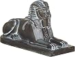 Egyptian Sphinx, Black Finish, 7"L