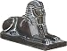 Egyptian Sphinx, Black Finish, 7"L