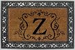 Monogram Coir Doormat Insert with Rubber Base Frame - Z