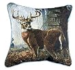 "Impending Challenge" Deer Hunting Hunter Throw Pillow 17" x 17"