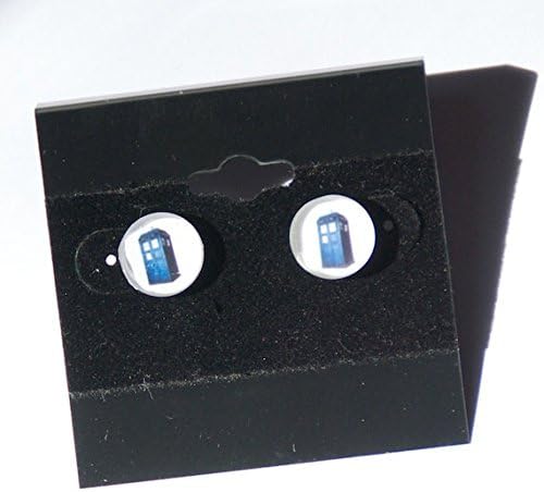 Doctor Who Tardis Earrings, Police Box Post Earrings,