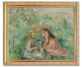 Pierre Auguste Renoir, Girls Picking Flowers in a Meadow