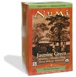 Numi Organic Tea  Monkey King, Full Leaf Jasmine Green Tea in Teabags, 18-Count Box (Pack of 6) [Amazon Frustration-Free Packaging]