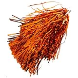 NCAA Orange Metallic Rooter Pom