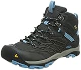 KEEN Women's Marshall Mid WP Hiking Boot,Raven/Alaskan Blue,8 M US