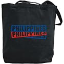 Canvas Tote Bag Black " Triple Ii Philippines " Country