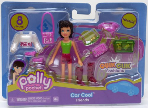 Polly Pocket Car Cool Friends Herstie Doll Set