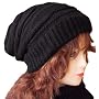 Caripe M�tze Long Beanie Strickm�tze - Sn�, schwar&hellip von Caripe