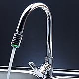Single Handle Centerset Pull Out Kitchen Sink LED Faucet, Chrome