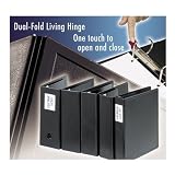 Cardinal 14022 Ring binder, heavy-duty, easyopen, slant-d, 2 cap., black