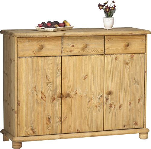 Steens 20222530 Sideboard Max 93 x 120 x 40 cm Kiefer massiv, gelaugt ge&ouml;lt