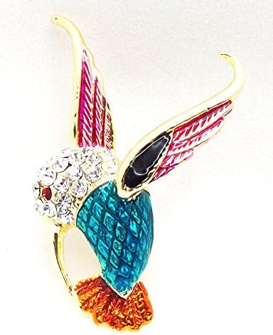 Clear Crystal Bird Brooch Pins