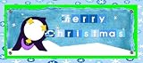 Christmas Chocolate Candy Bar - Penquin Design