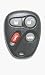 Keyless Entry Remote Fob Clicker for 2004 Pontiac Bonneville - Memory #2 (Must be programmed by Pontiac dealer)