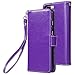 iPhone 7 Plus Case, E LV iPhone 7 Plus Case Cover - Flip Folio Full Body Protection for Apple iPhone 7 Plus - [PURPLE]