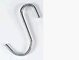 Rogar 9551-6 3 Inch Grid or S Hook - Chrome Plated - 6 pack