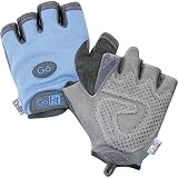Gofit Women's Blue Pearl-Tac Weightlifting Gloves W/ Cd
