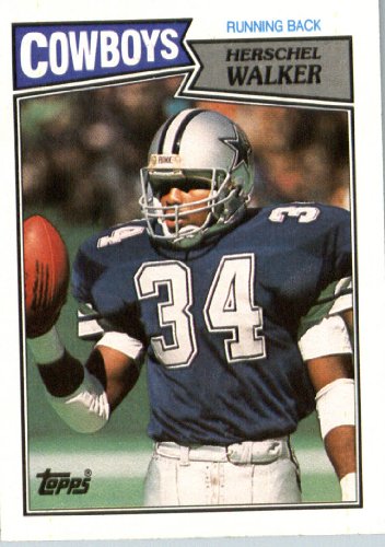 1987 Topps # 264 Herschel Walker Dallas Cowboys Football ROOKIE Card- Near Mint to Mint Condition - In Protective Screwdown Display Case!