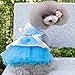 Pet Dog Dress,SJINC(TM) 2015 Romantic, Lovely, Puppy Dog, Princess, Tutu, Dress (XS, Blue)