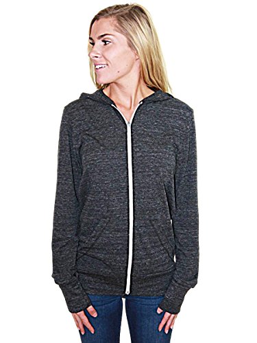 Yogacolors Women's Lightweight Emoticon Eco Zip Hoodie