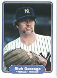 1982 Fleer # 37 Rich Gossage New York Yankees Baseball Card