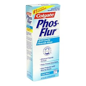 Phos Flur Anti Cavity Fluoride Rinse, Cool Mint, 16-Ounce Bottle