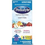 Pedialyte Powder Pack, Variety, 0.3-Ounce, 8 Count