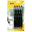 BIC Velocity Gel Retractable .7mm Pen - Black, Six - 4 Count Packs (24 Pens)