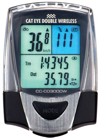 Cateye CD300DW Double Wireless Cadence Bicycle Computer