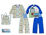 ▲▽きかんしゃトーマス国内正規品△▼ トーマスパジャマ２枚とバッグの３点お楽しみセット80cm：90cm：95cm (90cm, きかんしゃトーマス)
