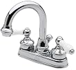Price Pfister Savannah Double-Handle Centerset Lavatory Faucet with Porcelain Handles, Chrome #8H3-80PC