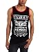 Famous Stars and Straps Men's Way Ahead Mens Tank Top, Black/Red/White, Large