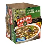 Fantastic Foods Soup Cup, Summer Vegetable with Rice, 1.2-Ounces (Pack of 12)