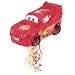 Cars Shaped 17in x 8 3/4in Pull String Pinata