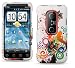 AUTUMN FLOWER Rubber Touch Snap-On Phone Protector Hard Cover Case for HTC EVO 3D (Sprint)