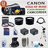 Canon Vixia Hf-m400 Hf M400 Hfm400 Flash Memory Camcorder with SSE Premium  ....
