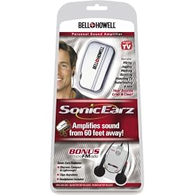 Bell and Howell Sonic Earz Sound Amplifier with Bonus FM Radio